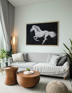 Cuadro decorativo Ecléctico White horse