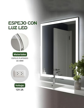 Espejo con luz Rivalink