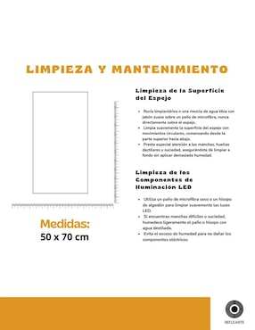 Espejo con luz Rivalink