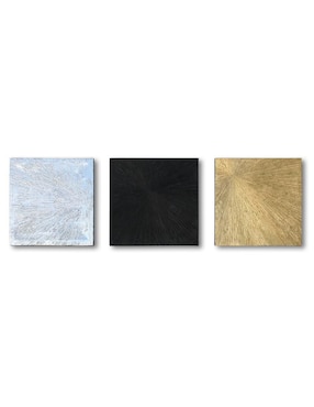 Cuadro decorativo Ecléctico Materia fugaz de 3 piezas