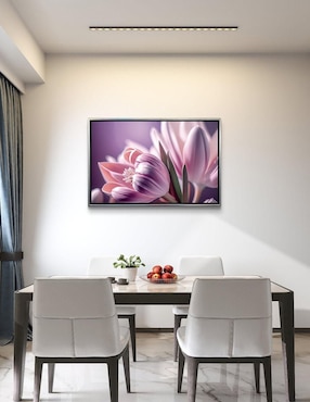 Pintura cuadro decorativo Tulipanes Lilas técnica impresión Ideas Creativas In Premium
