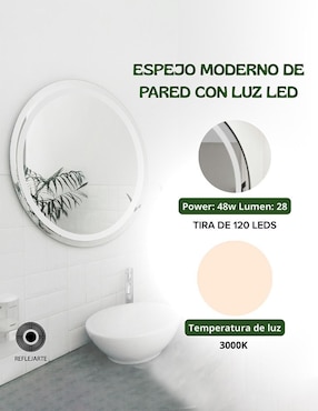Espejo con luz Rivalink