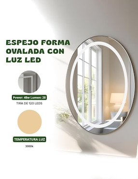 Espejo con luz Rivalink