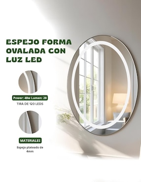 Espejo con luz Rivalink