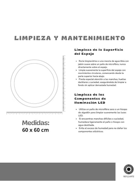 Espejo con luz Rivalink