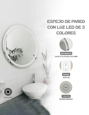 Espejo con luz Rivalink