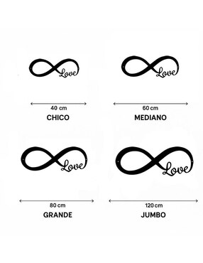 Figura decorativa Love Mubel Love de metal