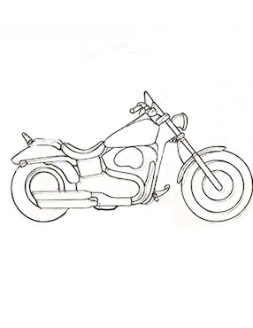 Figura decorativa Moto Bug Mubel Pasaje de metal