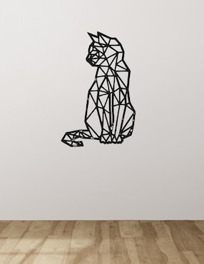 Figura decorativa de gato Mubel de metal