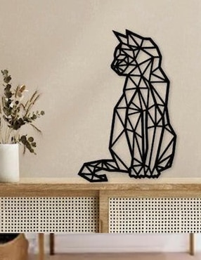 Figura decorativa de gato Mubel de metal