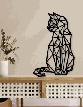 Figura decorativa de gato Mubel de metal