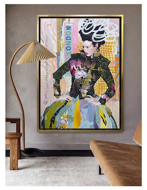 Pintura Reina del asfalto en Londres técnica acrílico Lune Art Gallery