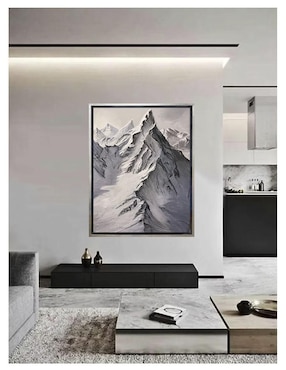 Pintura Mountain técnica mixta Lune Art Gallery Montañas