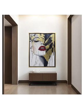 Pintura Red lips técnica acrílico Lune Art Gallery Rostros