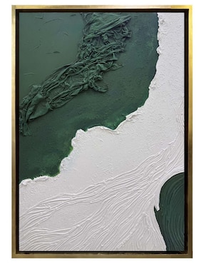 Pintura Green técnica mixta Lune Art Gallery 4 vistas