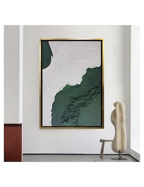 Pintura Green técnica mixta Lune Art Gallery 4 vistas