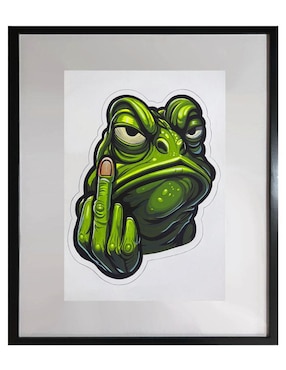 Pintura Croac técnica acrílico Lune Art Gallery Popanimal
