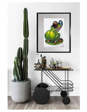Pintura the big bottomed frog técnica acrílico Lune Art Gallery Pop