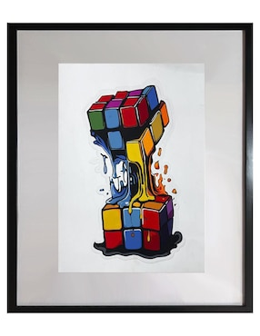 Pintura Cube técnica acrílico Lune Art Gallery Pop