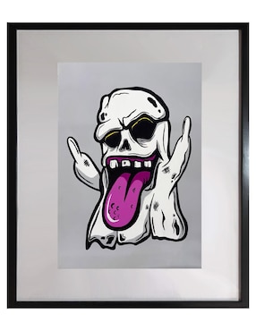Pintura Ghost técnica acrílico Lune Art Gallery Halloween