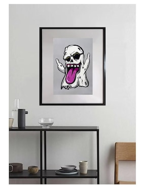 Pintura Ghost técnica acrílico Lune Art Gallery Halloween