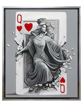 Pintura Queen técnica acrílico lune art gallery