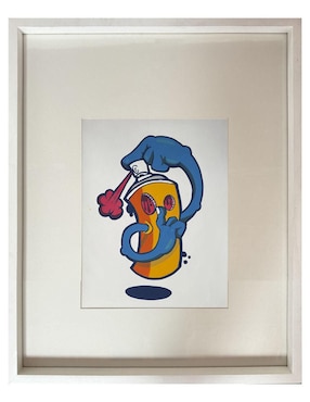Pintura Sniff técnica acrílico Lune Art Gallery Pop