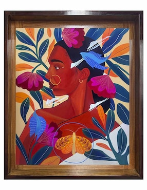 Pintura Fleur técnica acrílico Lune Art Gallery Rostros