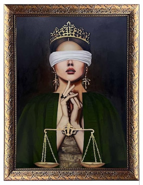 Pintura Blind Poethic Justice técnica óleo Lune Art Gallery Art