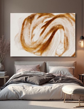 Cuadro decorativo Generica Abstracto Vórtice Ámbar 80x120cm