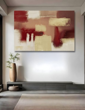 Cuadro decorativo Generica Abstracto paleta terrenal 80x120cm