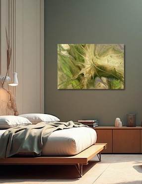 Cuadro decorativo Generica Abstracto Verde Musgo 40x60 cm