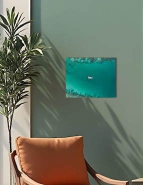 Cuadro decorativo Generica Paisaje Mar Caribe 20x30cm