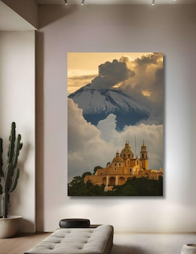 Cuadro decorativo Generica Paisaje Cholula 60x80cm