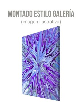 Cuadro decorativo Generica Abstracto violeta cromado