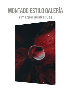Cuadro decorativo Generica Planta trópico borgoña