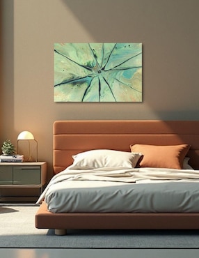Cuadro decorativo Generica abstracto flor jade