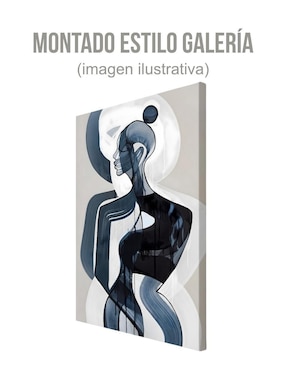 Cuadro decorativo Generica Abstracto Silueta Azul
