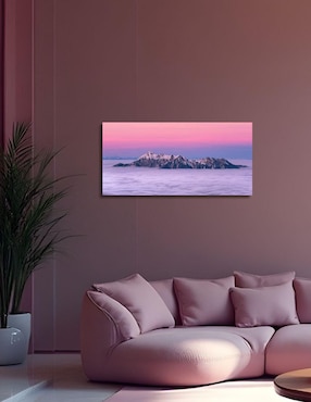 Cuadro decorativo Generica Paisaje Ocaso Alpino
