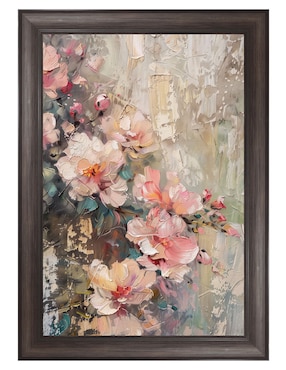 Cuadro decorativo Flores Ruborizadas técnica mixta Cuadros Jr