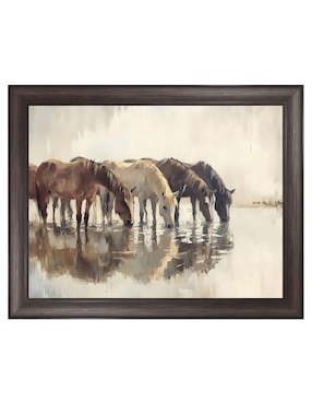 Cuadro decorativo Manada de Caballos de Franklin Gregory técnica mixta Cuadros Jr