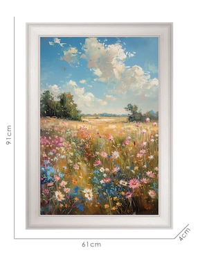 Cuadro decorativo Campo de Flores por Petals Prints Design técnica mixta Cuadros Jr