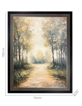 Cuadro decorativo Bosque de Ensueño técnica mixta Cuadros Jr