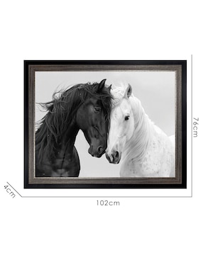 Cuadro decorativo Amor Equino por Annabelle Hall técnica mixta Cuadros Jr