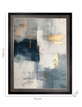 Cuadro decorativo Tocado por El Azul I por Annabelle Hall técnica mixta Cuadros Jr