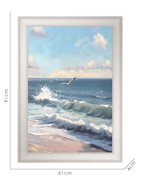 Cuadro decorativo Volando Sobre Las Olas por Petals Prints Design técnica mixta Cuadros Jr