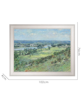 Cuadro decorativo El Valle del Sena por Theodore Robinson técnica mixta Cuadros Jr