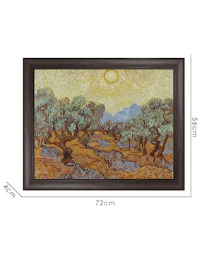 Cuadro decorativo Olivo de Vincent Van Gogh técnica mixta Cuadros Jr