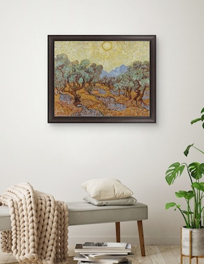 Cuadro decorativo Olivo de Vincent Van Gogh técnica mixta Cuadros Jr