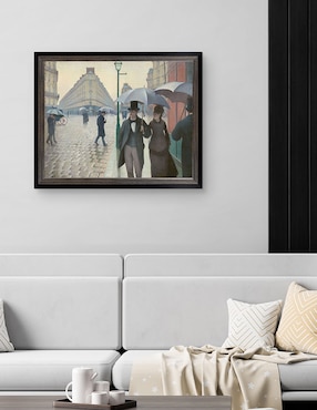Cuadro decorativo Día Lluvioso en París por Gustave Caillebotte técnica mixta Cuadros Jr